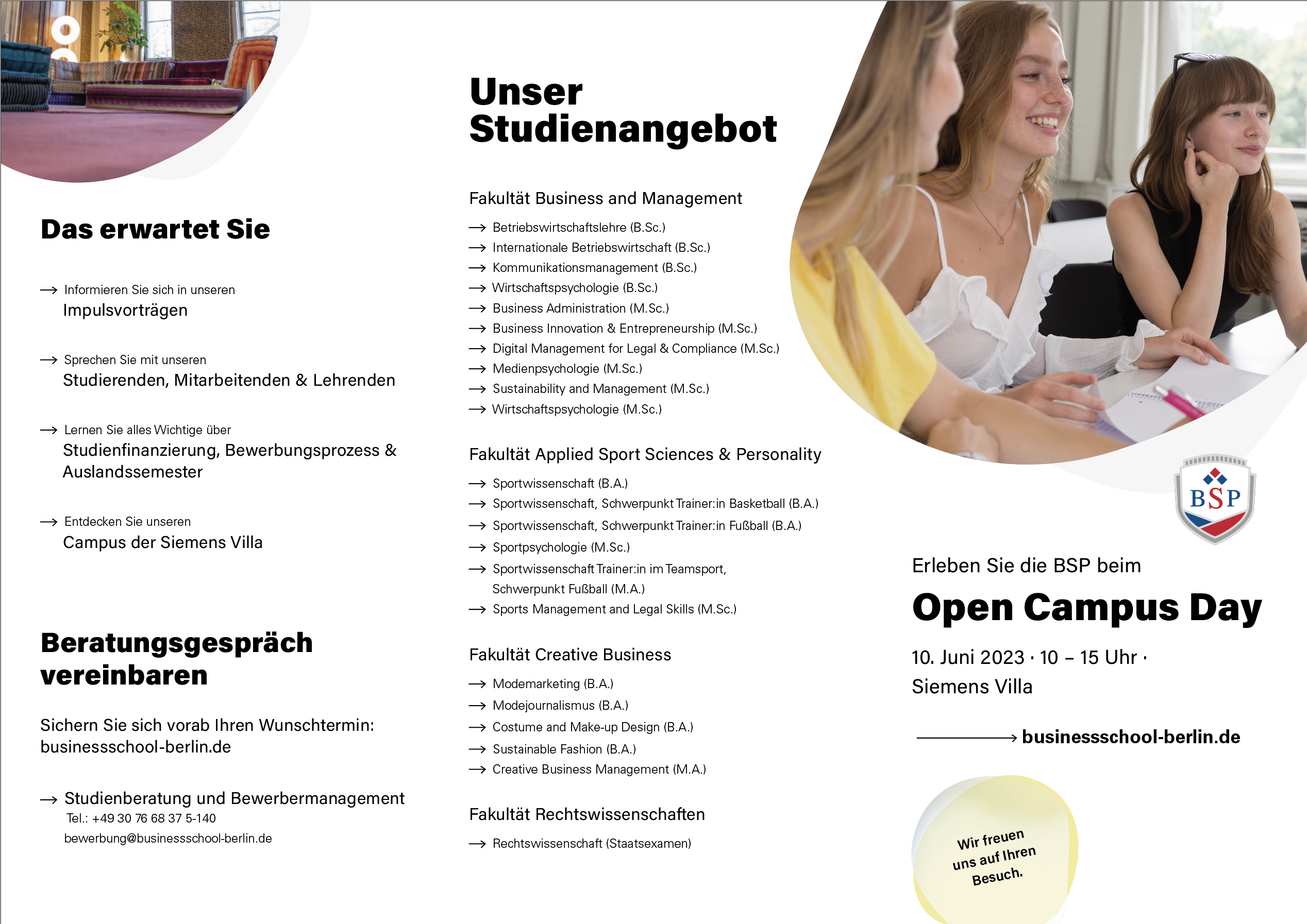 Programm Open Campus Day