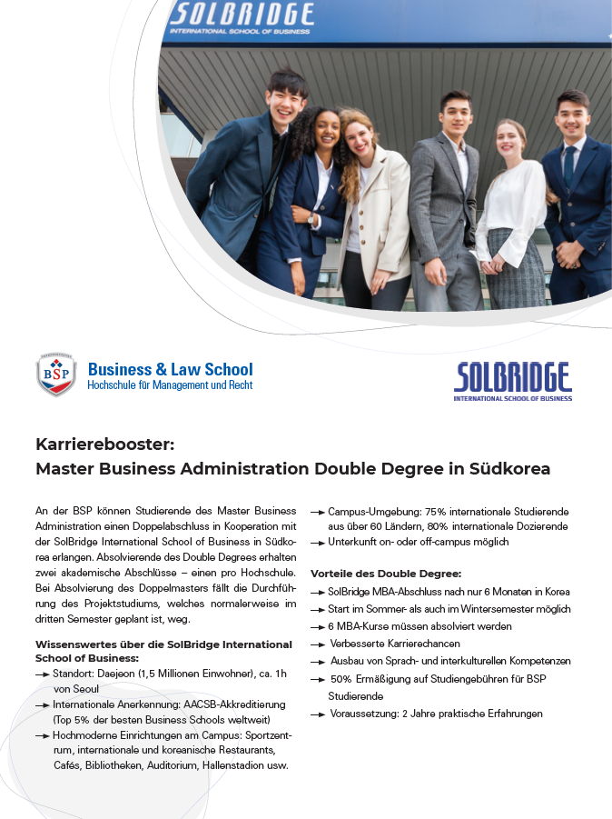 Business Administration M.Sc. Flyer