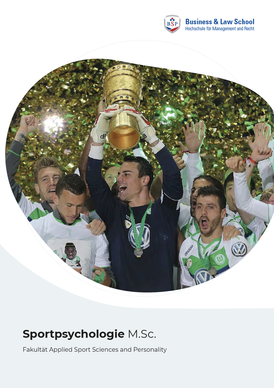 Sportpsychologie Masterstudium Flyer