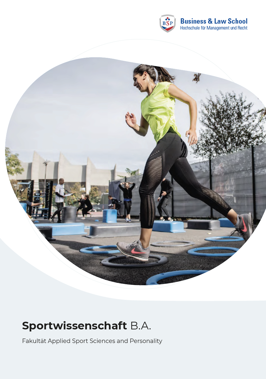 Sportwissenschaft Bachelorstudium Flyer