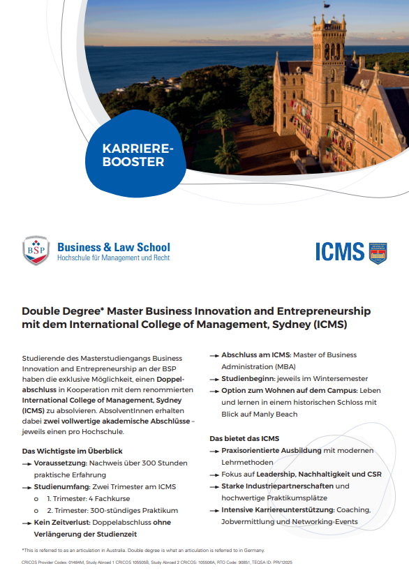 Double Degree mit ICMS