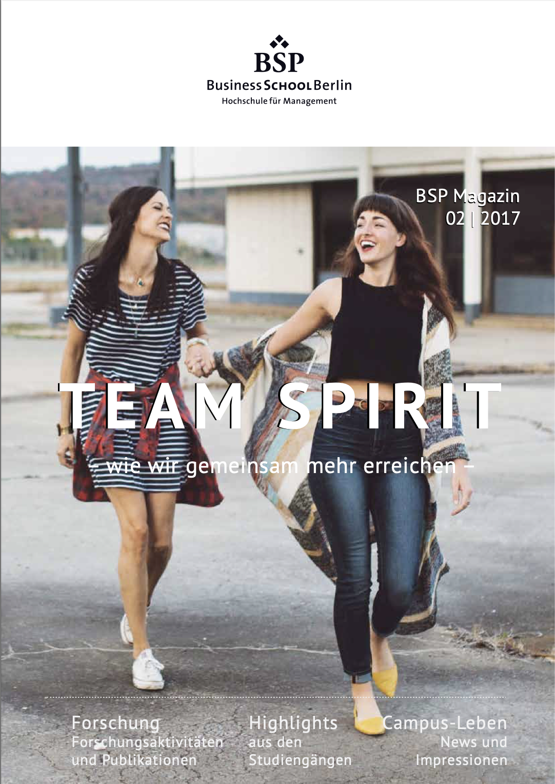 Cover BSP Magazin Team Spirit - wie wir gemeinsam mehr erreichen