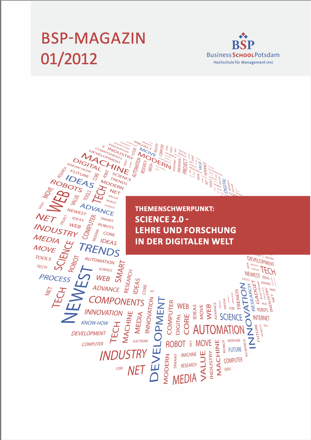 Cover BSP Magazin Science 2.0 - Lehre und Forschung in der digitalen Welt